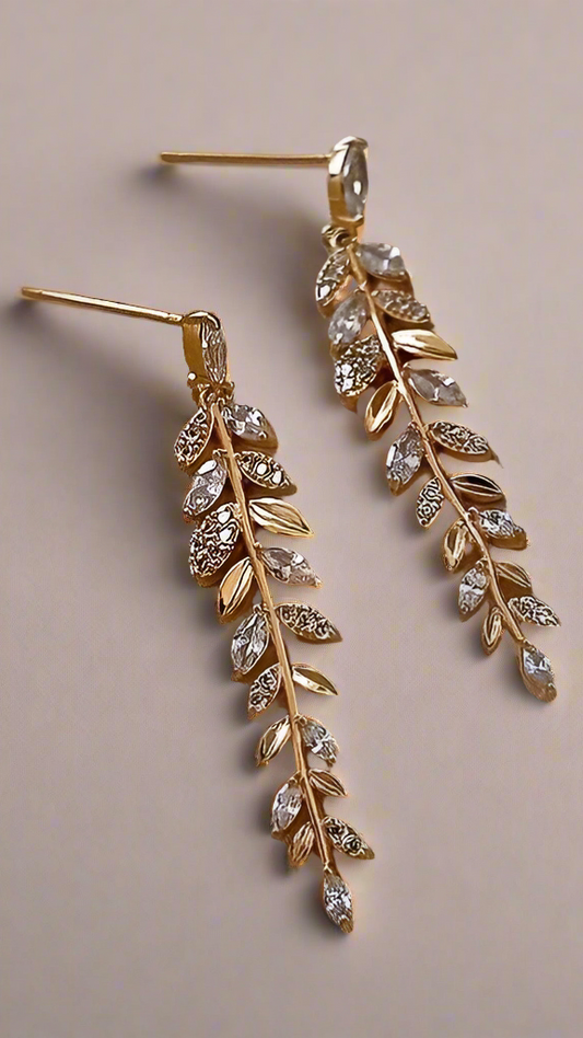 Leaf Drop Earrings