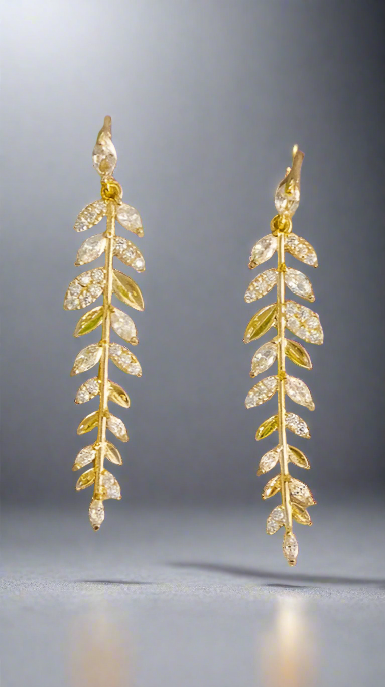 Leaf Drop Earrings