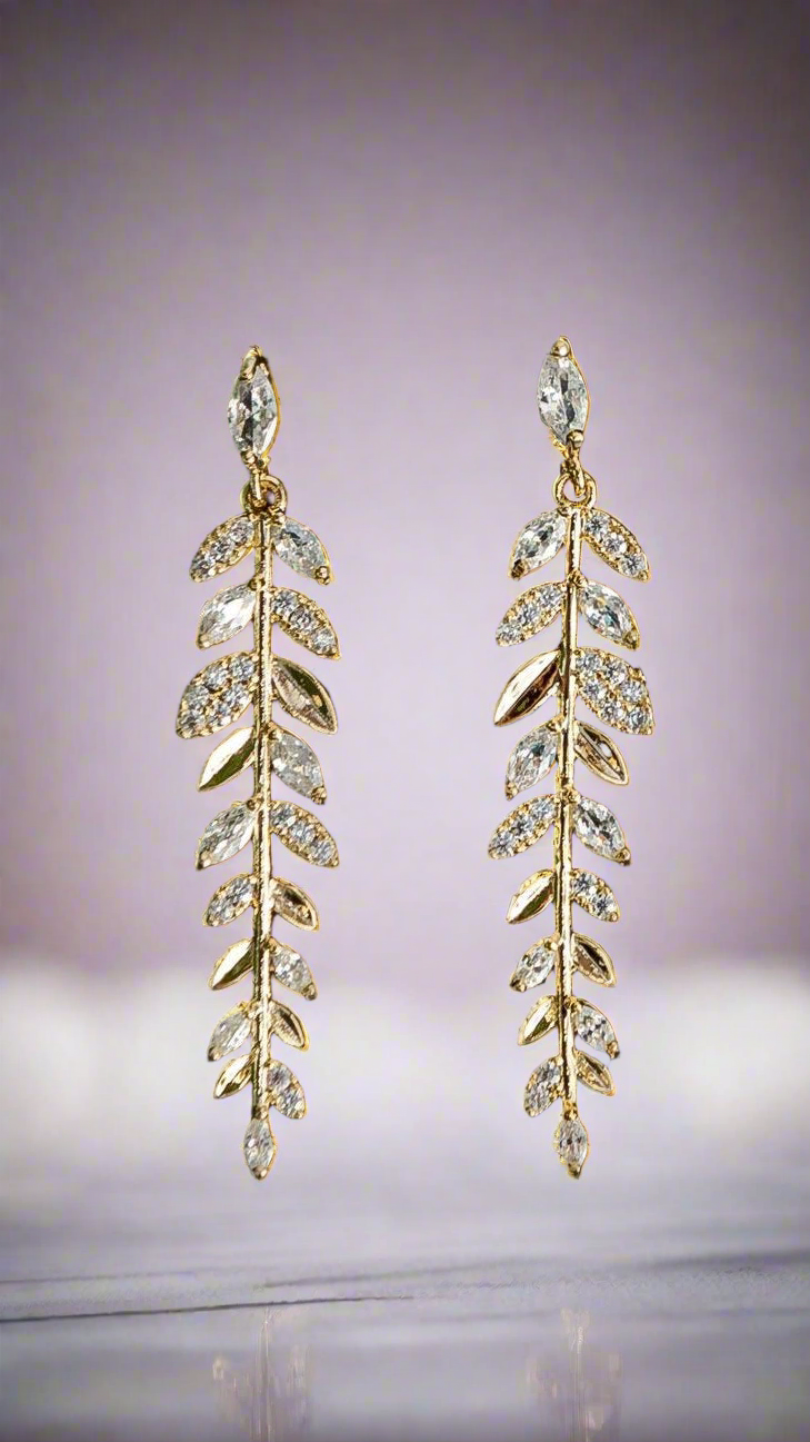 Leaf Drop Earrings