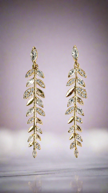 Leaf Drop Earrings