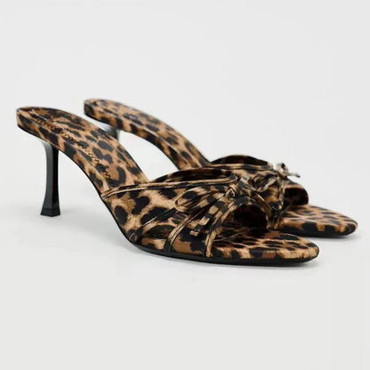 Leopard Kitten Heel