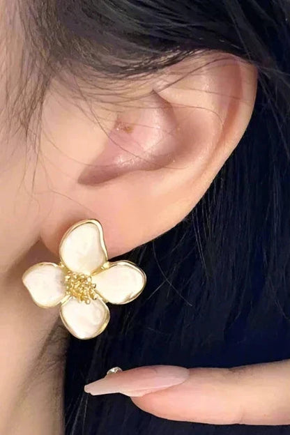 Golden Flower Earrings