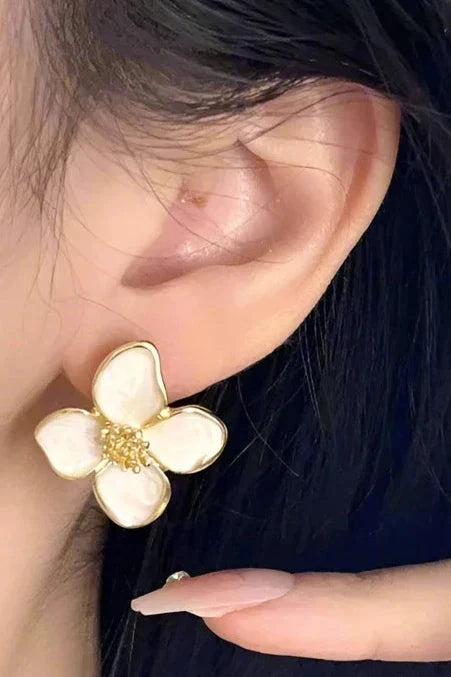 Golden Flower Earrings